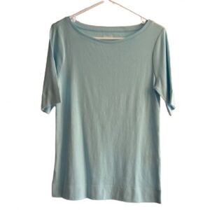 Chico’s Blue Ultimate Tee Pima Cotton Size 0/small​